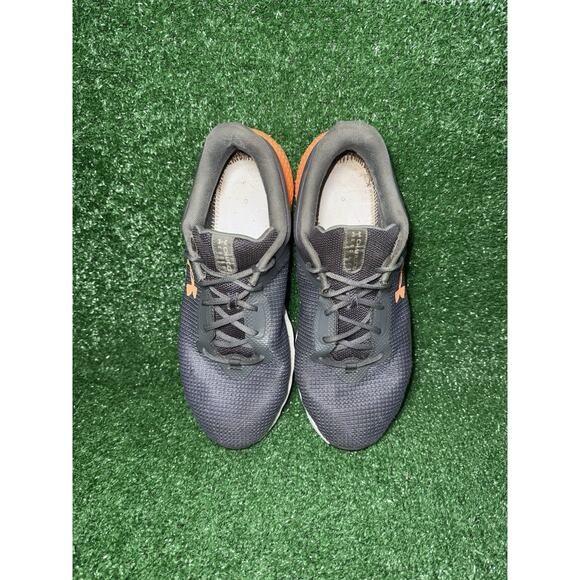 Under Armour Gray and Orange Athletic Shoes Size 4E - Picture 5 of 9